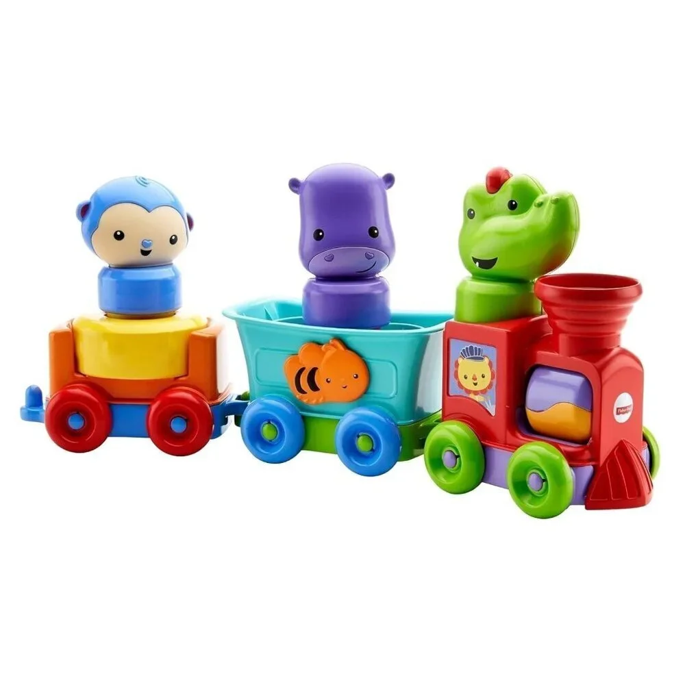 NEW Fisher-Price Silly Safari Rattle & Roll Animal Train